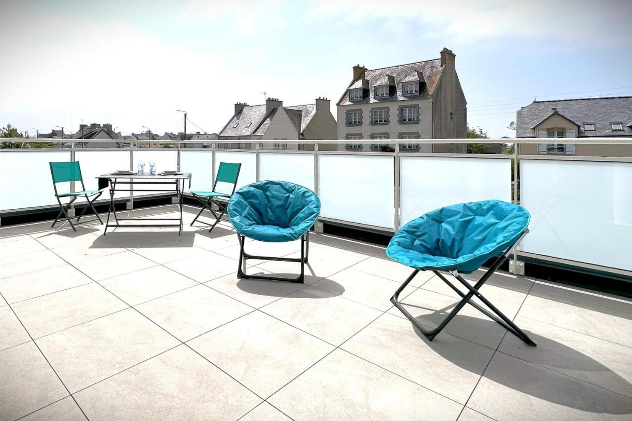Le Grand Large-Appart Proche Mer Avec Terrasse Brignogan-Plages Exterior foto